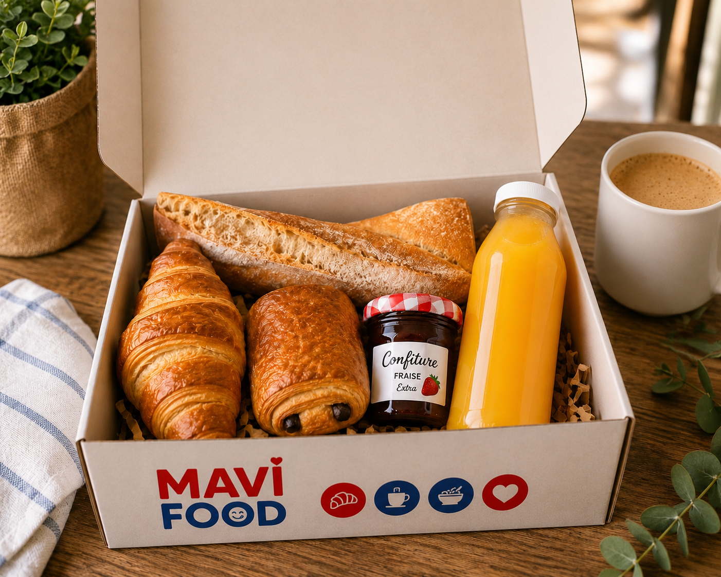 Box petit déjeuner pour 1 personne